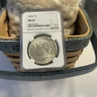 1926 -P. Peace Silver Dollar. NGC MS 62  Free Shipping