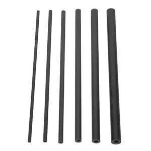  6 Pcs Fishing Rod Replacement Tips Carbon Fiber Profiles Broken Pole Repair