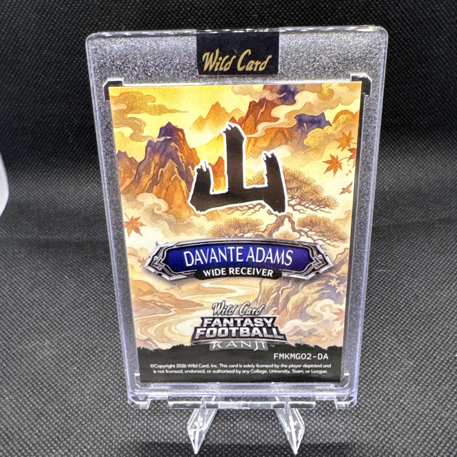 Wild Card 2026 Fantasy Football Kanji Davante Adams Rams FMKMG02-DA 1/1 Auto view 3
