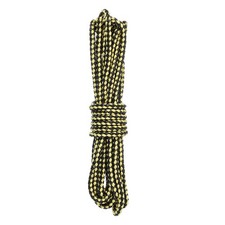 5.5 Yard Leather Cord, 5.5mm Round Braided Leather Strips, Black Yellow
