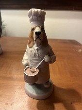 Robert Harrop Basset Hound Chef Ceramic Dog Figurine