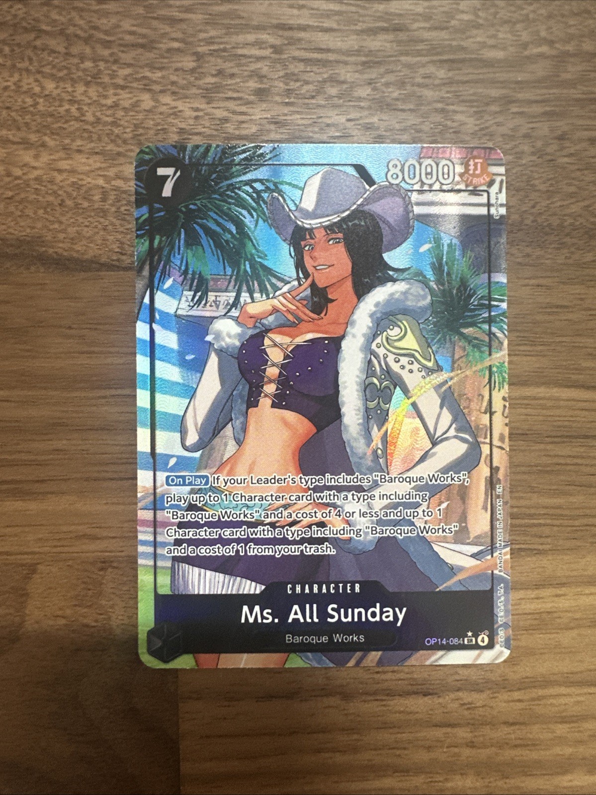 One Piece The Azure Sea’s Seven Ms. All Sunday OP14-084 Alt Art NM English