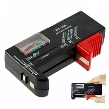 1Pc Black Universal BT-168 Digital Battery Tester Volt Checker for 9V Button
