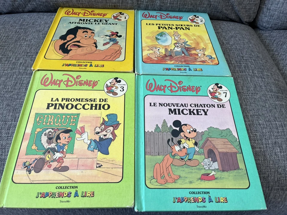 Lot 11 Livres J'apprends à lire de Walt Disney TransMo Enfants en Français 1980s - Image 4 of 4