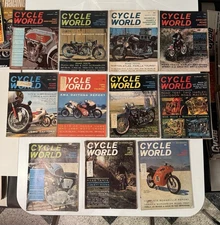 1963 Cycle World Motorcycle Magazine 11 issues - Excelsior-HRD Vincent-Parilla