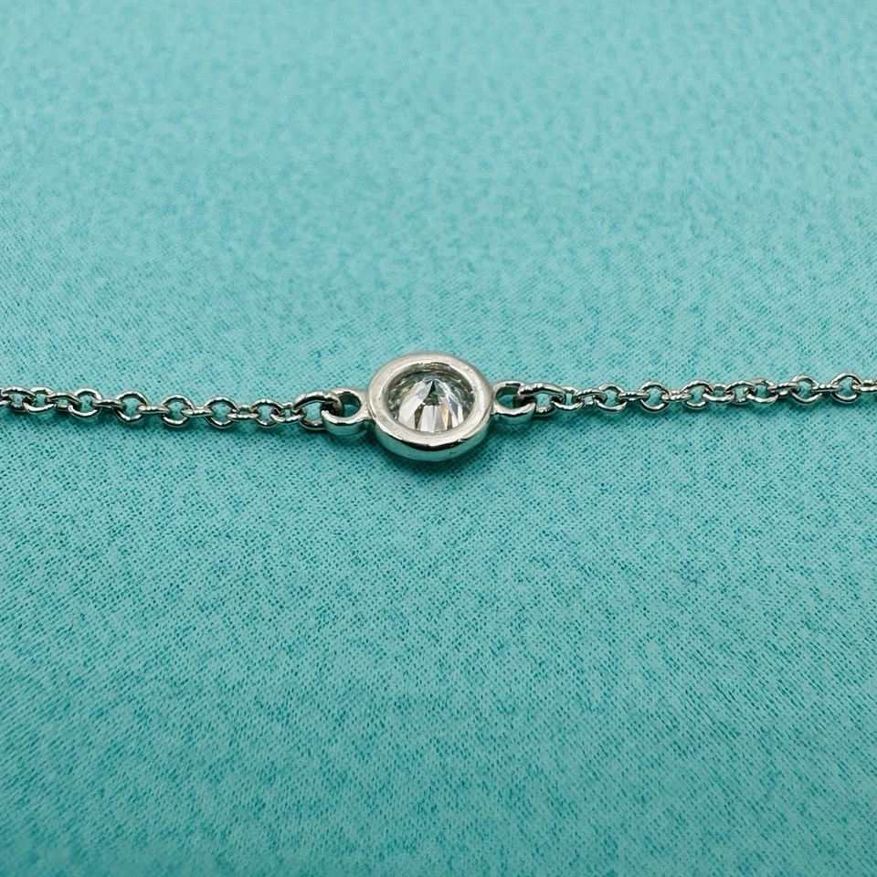 Tiffany & Co. .15 Diamonds by the Yard Bracelet in Platinum 6” with Packaging - Image 3 of 4