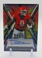 2023 Leaf Exotic Darnell Washington Red ROOKIE AUTO #7/7