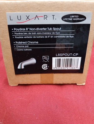 Luxart 8'' Tub Spout L8SPOUT-CP