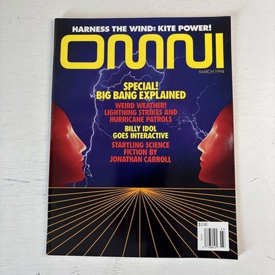 Omni Magazine March 1994 Special! Big Bang Explained Harness Wind Weird Weather