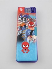 Spider-Man Hard Plastic Pencil Box Case with Built-In Sharpener