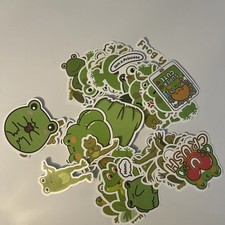 50 Piece Frog Sticker Set Cute Funny Girls Boys
