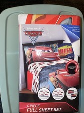 Disney Pixar Cars 3- full size sheet 4 piece set NEW