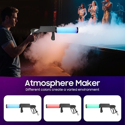 CO2 Gun Night Club Bar Party LED Cannon, DJ Jet Effect Fogger Smoke Gun