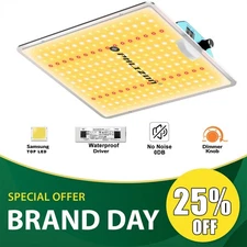 Phlizon 1000W LED Grow Light Full Spectrum Dimmable Indoor Hydroponic Veg Flower