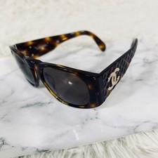 CHANEL Coco Mark CC Logo Sunglasses Pre-Owned Black Italy Authentic M03508