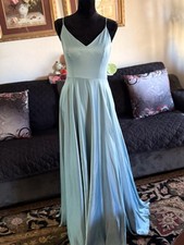 NWT Windsor Azarine Formal V-Neck Dress Light Blue 7