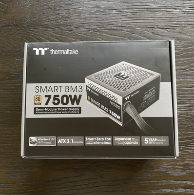 Thermaltake Smart BM3 750W 80+ Bronze Semi-Modular PSU - Open Box, Unused