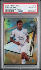 2020-21 Marley Ake Topps Finest Gold Refractor Marseille Rookie Card 2/50 PSA 10. rookie card picture