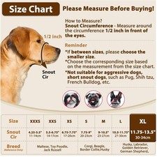 Anti-Biting Pet Muzzle for Golden Retriever, Doberman