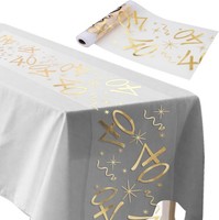 TischläUfer 40 Geburtstag Gold 28Cm X 10M Zuschneidbar Tischdeko FüR Feier