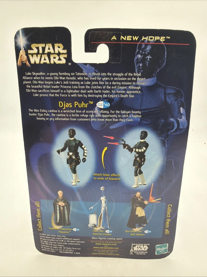 STAR WARS Djas Puhr Alien Bounty Hunter Uma NOVA ESPERANÇA Coleção 2 #40 NOVO - Imagem 2 de 2