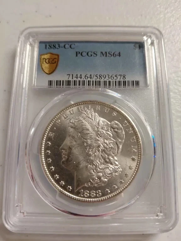 Carson City Grade MS 64 1883 Year Morgan US Dollars (1878-1921