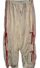 The Bowline Parachute Pants Daily Practice Anthropologie Sz Large Creme/Red