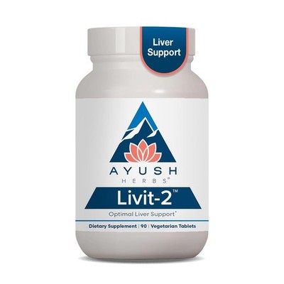 Ayush Herbs Livit-2 - Liver Care, Support 90 Count (Pack of 1)