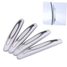 4PCS Car Door Edge Guards, Car Door Self Adhesive Anti-Collision Trim white