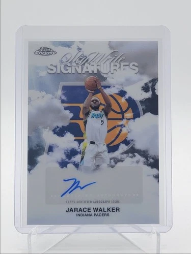 JARACE WALKER 2025-26 TOPPS CHROME SKY-WRITE SIGNATURES PACERS AUTO Q5692