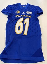 Game Worn Used adidas San Jose State Spartans SJSU Football Jersey 1 XL #61