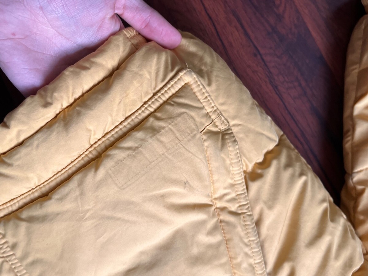 Rare Vintage 90s Nike Puffer Jacket Yellow Hype Streetwear M Rare Vintage 90s Nike Puffer Jacket Yellow Hype Streetwear M