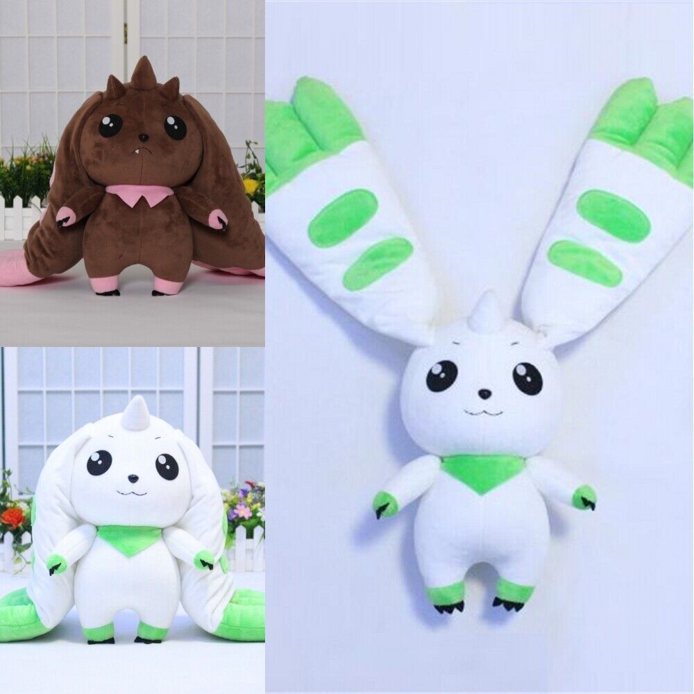 Anime Digimon Adventure Terriermon Cute Big Ears Plush Doll