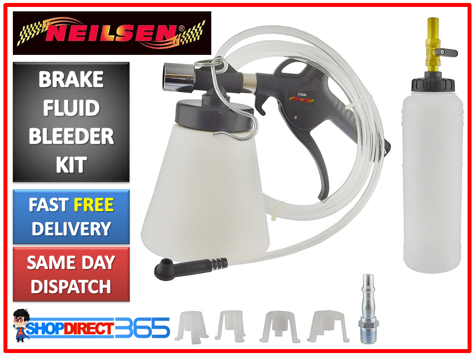 1L Brake & Clutch Bleeder Bleeding Vacuum Pump Kit Pneumatic Fluid Bottle CT3686 710627034158 eBay