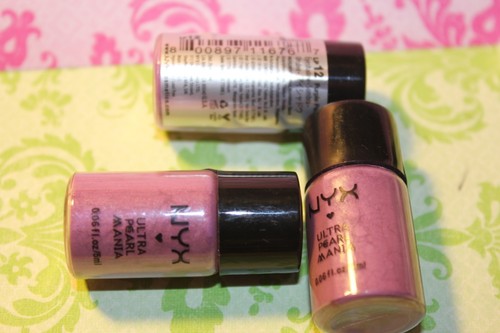 LOT of 3 ~ NYX Ultra Pearl Mania Loose Pearl Powder - PURPLE PEARL #LP12 + GIFT - Picture 2 of 3