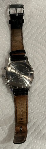 Reloj de pulsera cronógrafo musical Fidelity para hombre - acero inoxidable/crema cara LE usado - Imagen 8 de 11