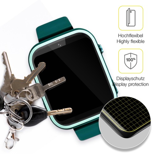 2x 3D Full Cover Schutzfolie für Okyuk T45 Smartwatch Kinder Panzerfolie - Zdjęcie 3 z 7
