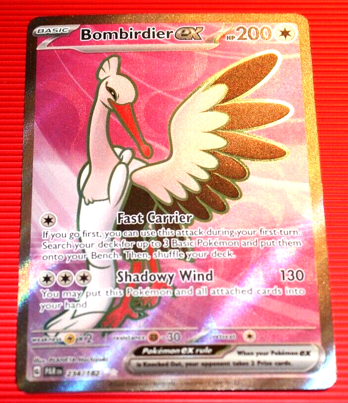 Bombirdier EX HP200 2023 Collectible Rare Holo Pokemon Card No