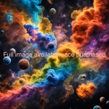 Cosmic Clouds | High Resolution Digital Wall Art Print | Download