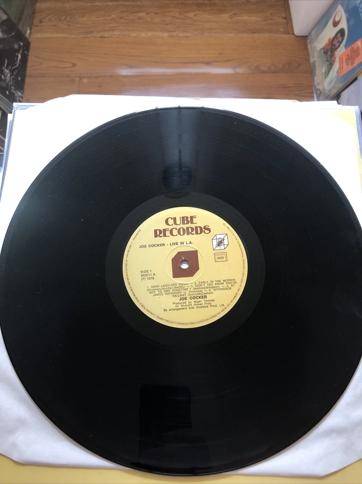 Mint- Joe Cocker Live in LA Cube Records Made in Belgium Stereo LP - Image 3 of 4