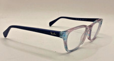 RAY-BAN EYEGLASSES FRAMES ONLY RB1591-3807 TRANSPARENT BLUE RED BLACK 48-16-130