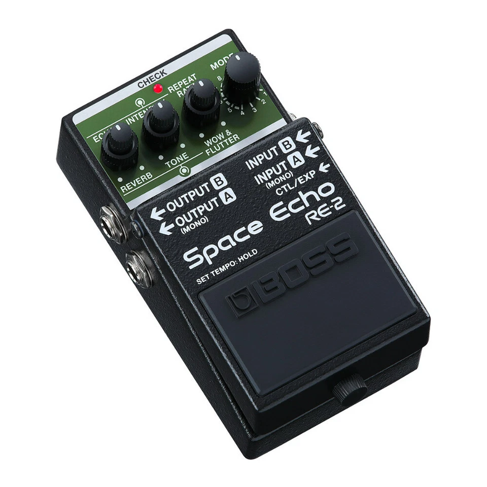 BOSS RE-2 Space Echo Compact Full Stereo I/O Delay and Reverb Effects Pedal - Image 2 of 4
