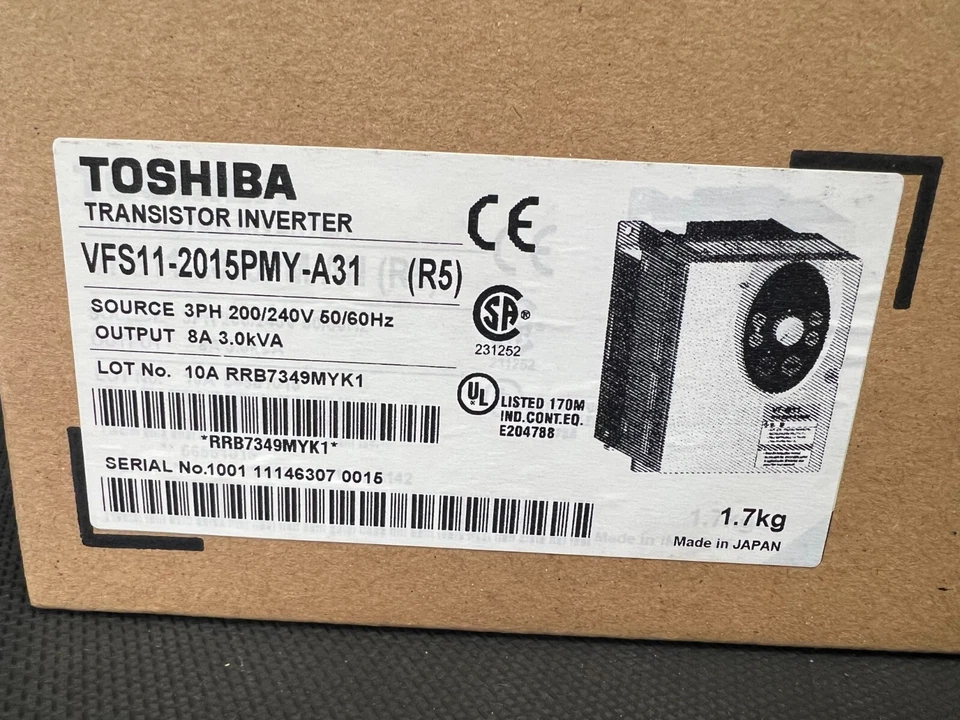 NEW TOSHIBA TRANSISTOR INVERTER VFS11-2015PMY-A31 [X} - Image 2 of 4