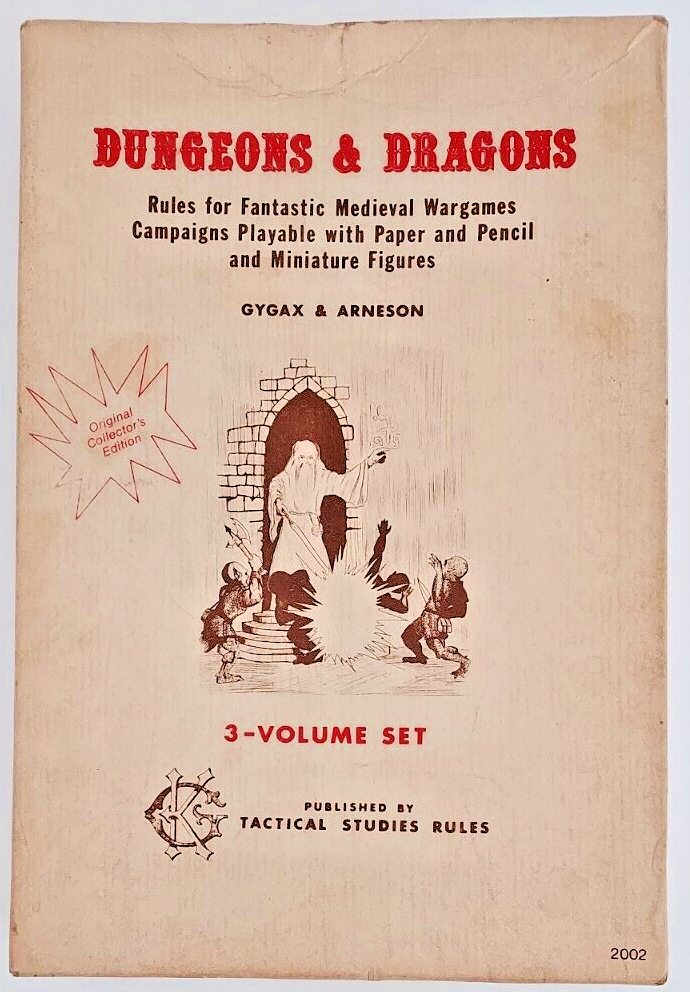 TSR D&D - Original White Box (1976 5th Print Books in 1977 6th Box