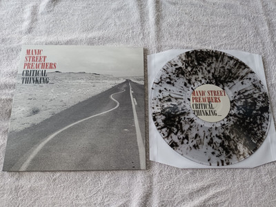 Manic Street Preachers - Kritisches Denken LP klar mit schwarzem Staub fast neuwertig ungespielt