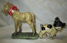 ONE ANTIQUE HUBLEY TOY COMPANY U.S.A. CAST IRON PONY HORSE HOME DOOR DOORSTOP A 
