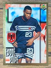 Upper Deck Bandai MLS Gold Card 1997 #50 Eddie Pope D.C. United