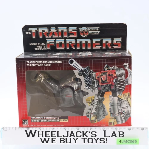 Sludge 100% Complete W/BOX & INSERT 1985 Vintage Hasbro G1 Transformers Figure