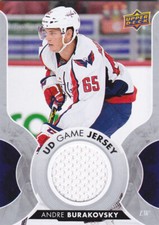 17/18 UD..ANDRE BURAKOVSKY..GAME JERSEY..# GJ-AB.CAPITALS.FREE COMBINED SHIPPING