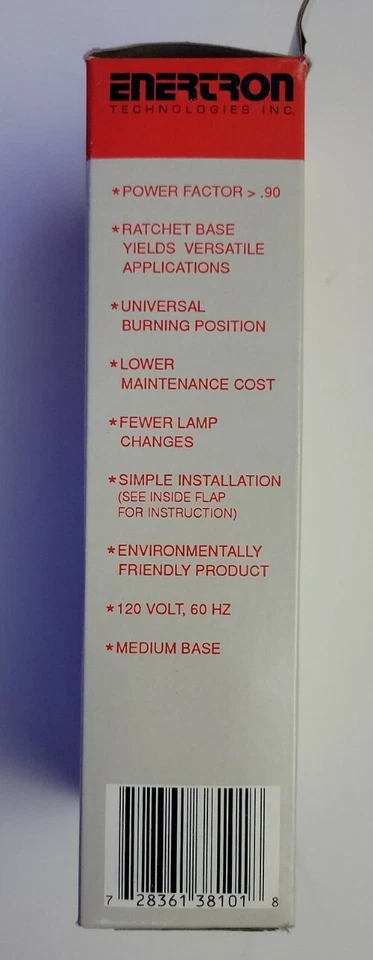 Enertron 13 Watt Compact Fluorescent Quad Adapter & Lamp. - Image 2 of 4